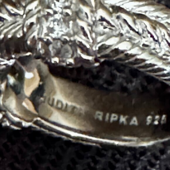 Judith Ripka Sterling .925 Stunning Ring Size 6 womens New - Picture 7 of 10